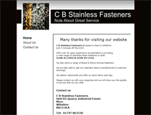 Tablet Screenshot of cbstainless.co.uk